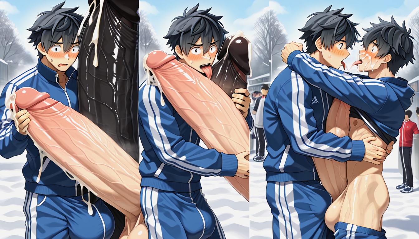 Movement Lines, Teacher, Giant Hyper Bulge AI Gay Porn