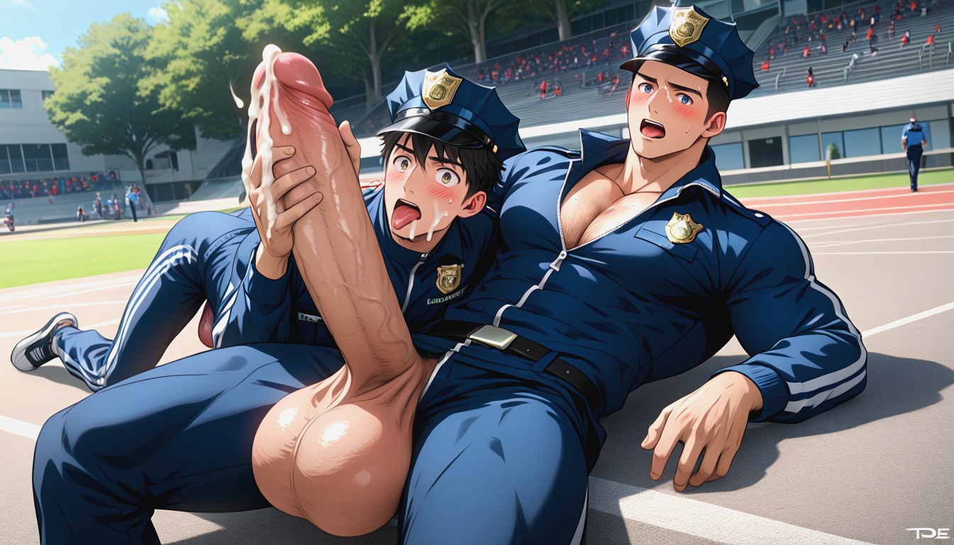 Walked In, Clearly Seperate Distinct Bodies, Embarassed AI Gay Porn
