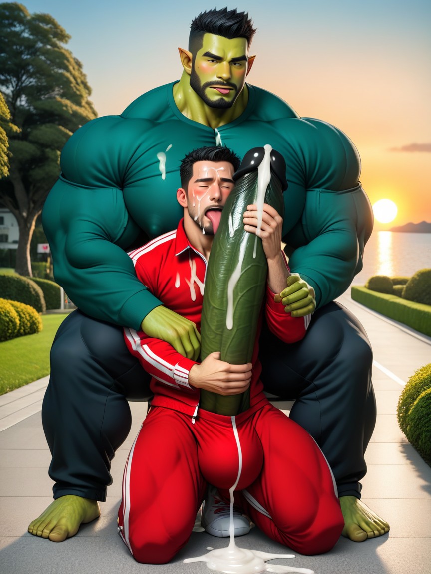 Orgasm Face, Licking Cock, Exhibitionism AI Gay Porn