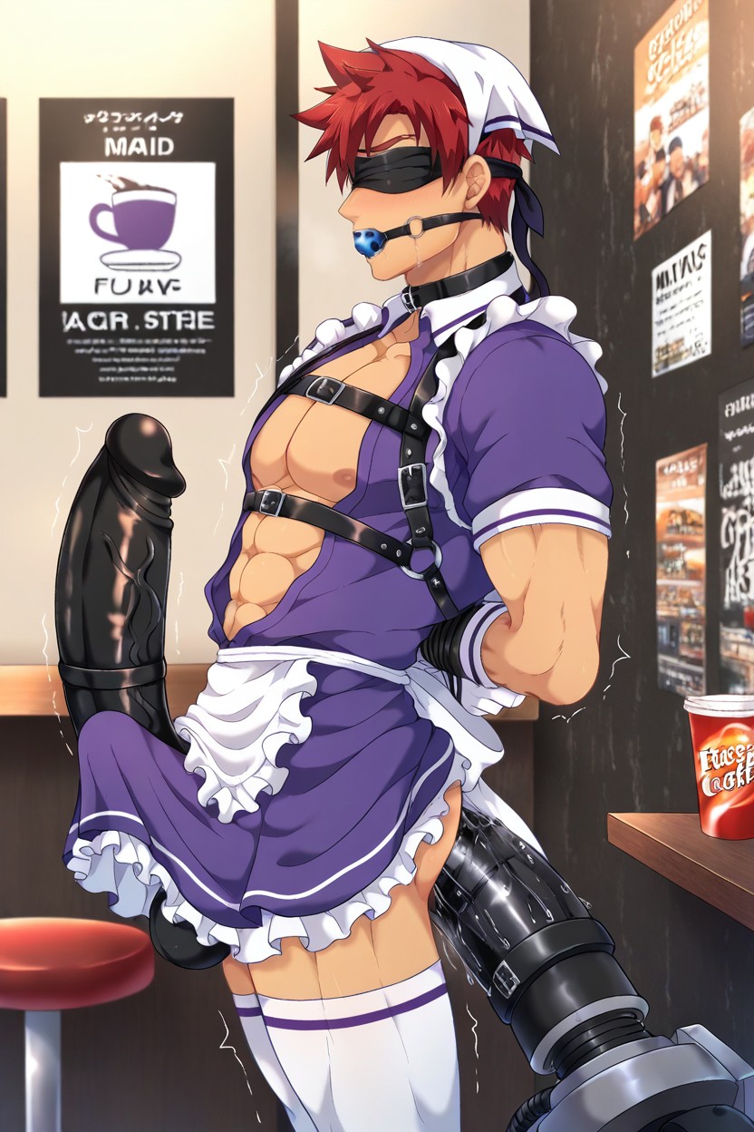 Orgasm, Blend S Cosplay, Side View AI Gay Porn