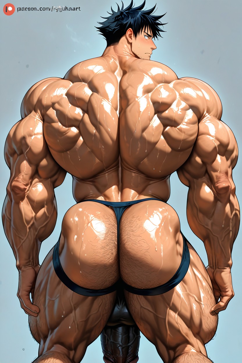Flaccid Penis, Muscular, Hyper Nipples AI Gay Porn