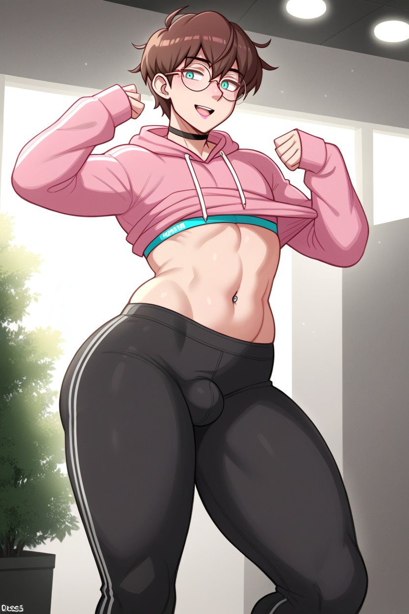 Brown Hair, Arched Back, Fat Lips AI Gay Porn
