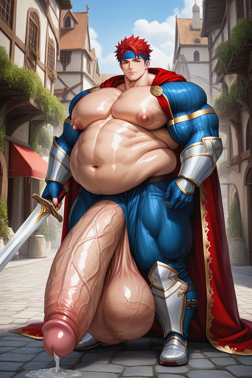 Hyper Pecs, Oiled Skin, 25+ AI Gay Porn