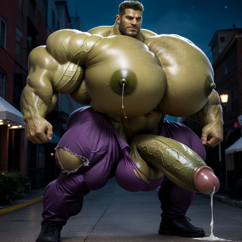 Arms Behind Back, Bottom Up, Muscular AI Gay Porn