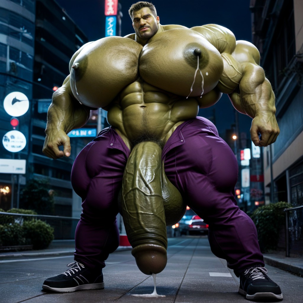 Extremely Large Ass, Wide Angle, Angry AI Gay Porn