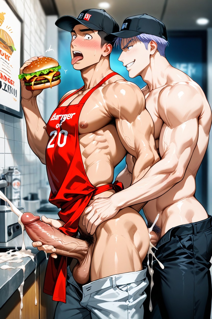 Trunks From Slam Dunk, Cock Exposed, Creampie Porno gay IA