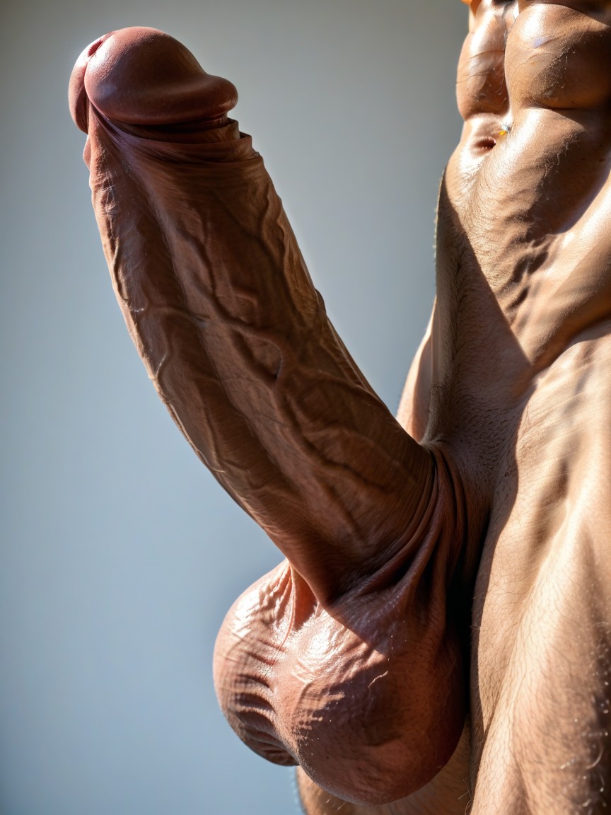Muscular, Erect Penis, Veiny Penis AI Gay Porn