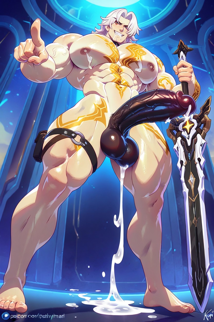 Tight Thigh Strap, Standing Tall, Artist Kajinman Porno gay IA