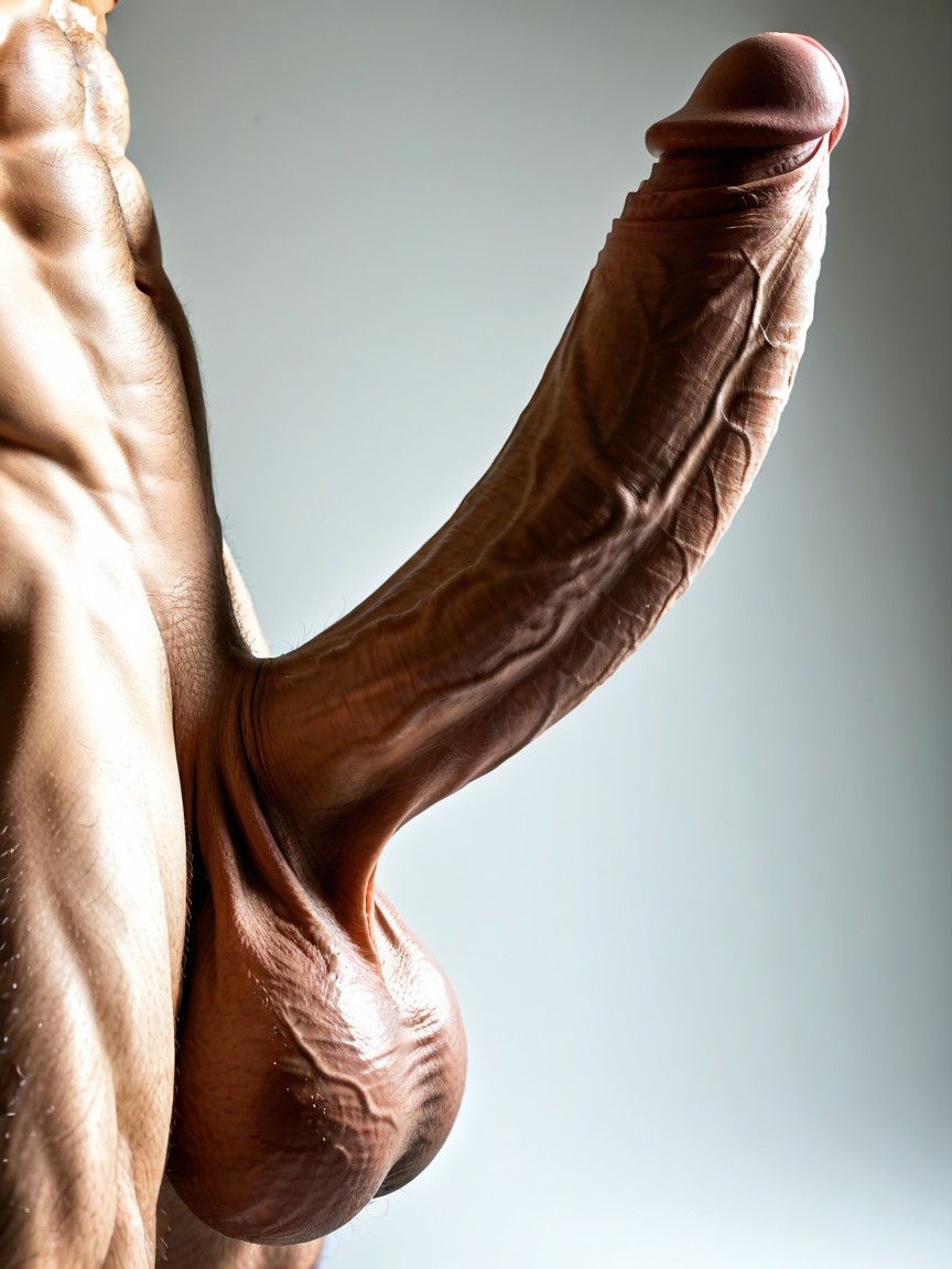 Massive Penis, Muscular, Big Cock AI Gay Porn