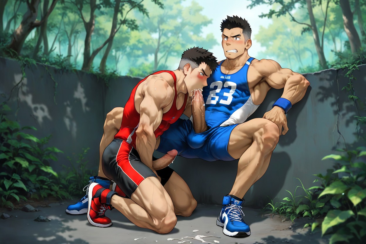 20+, Oral Sex, Men Only AI Gay Porn