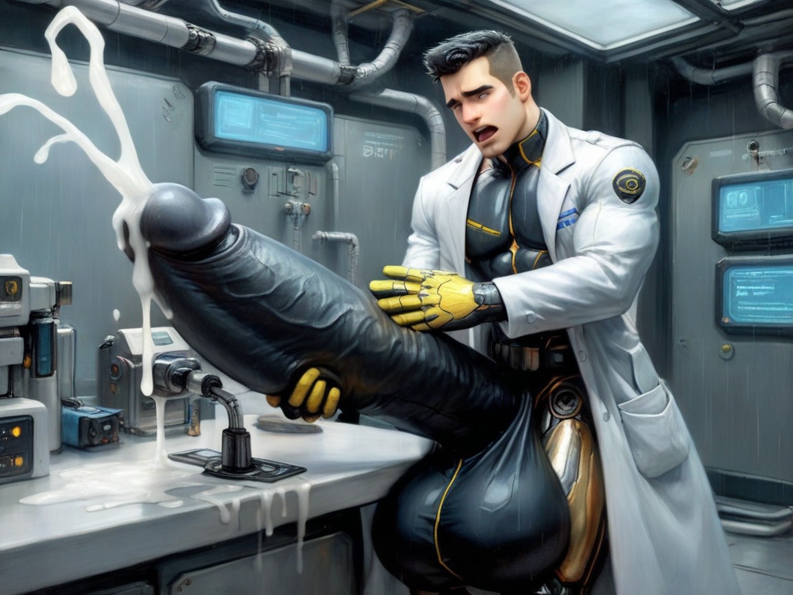 Correct Anatomy, Uncut Hyper Cock Bigger Than Leg, Shibari Porno gay IA