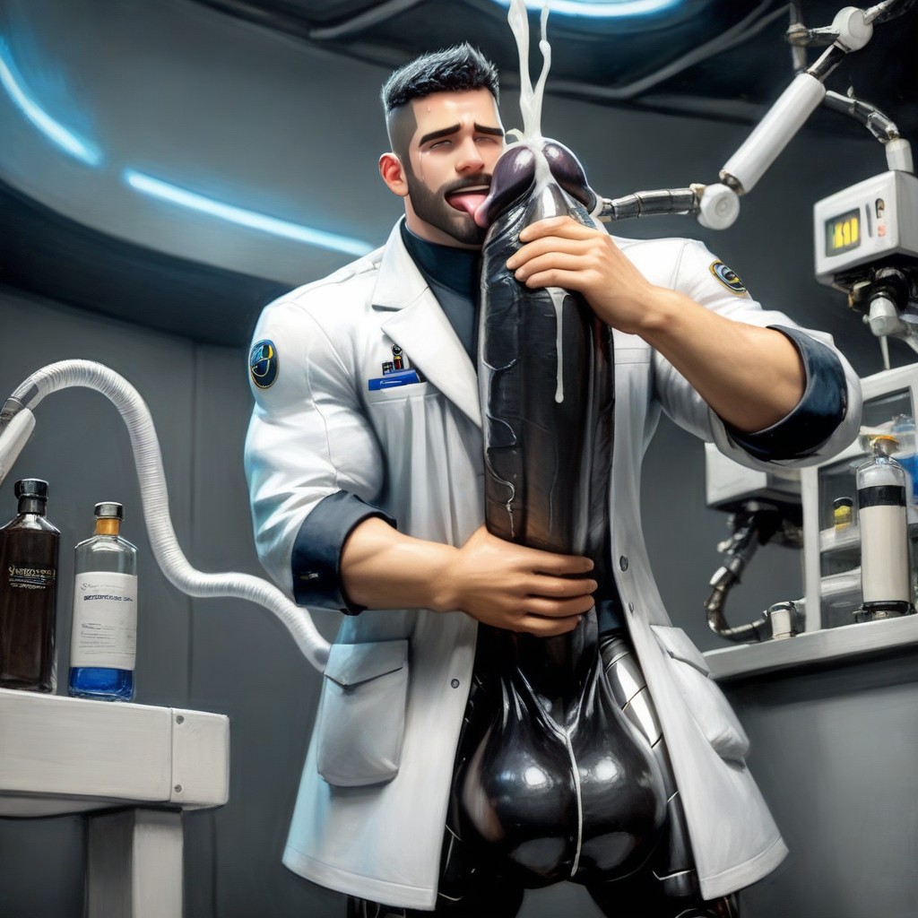 Hq, Clearly Seperate Distinct Bodies, Cock Bigger Than Body AI Gay Porn