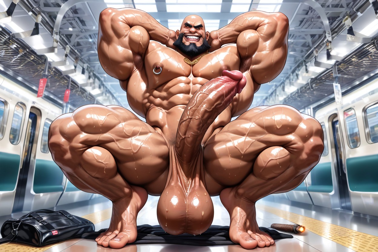 Shaved Body, Shaved Penis, Big Feet AI Gay Porn