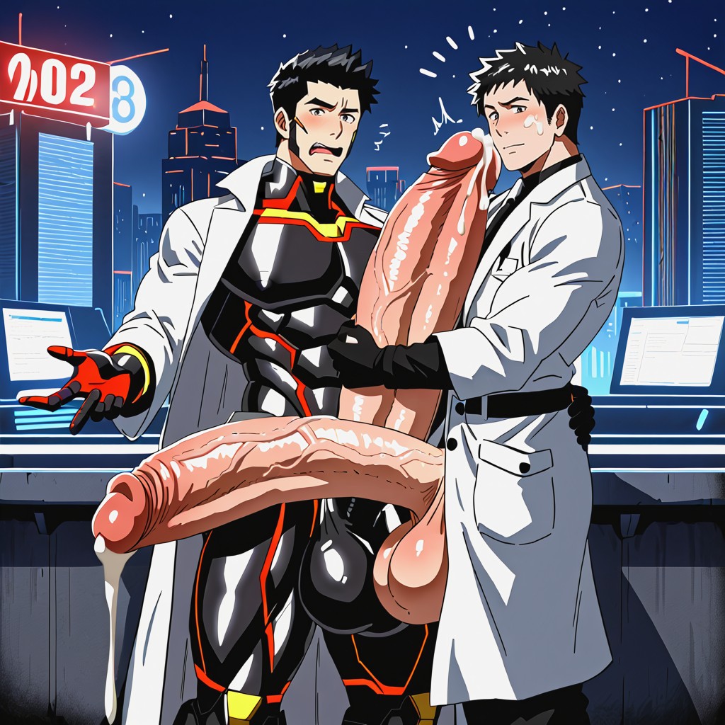 K, Clearly Seperate Distinct Bodies, Face Pressed Against Dick Or Balls Or Bulge 게이 AI 포르노