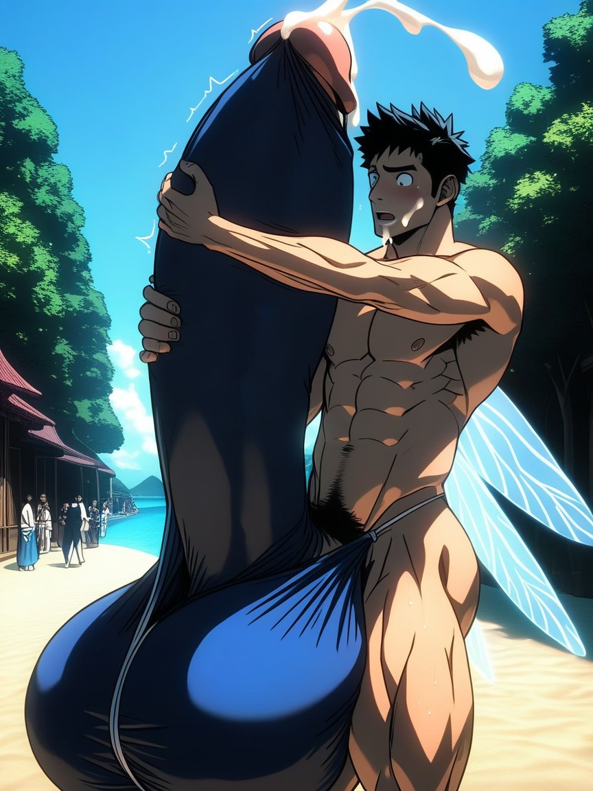 Hq, Extremely Revealing Clothing, Embarassed ゲイAIポルノ