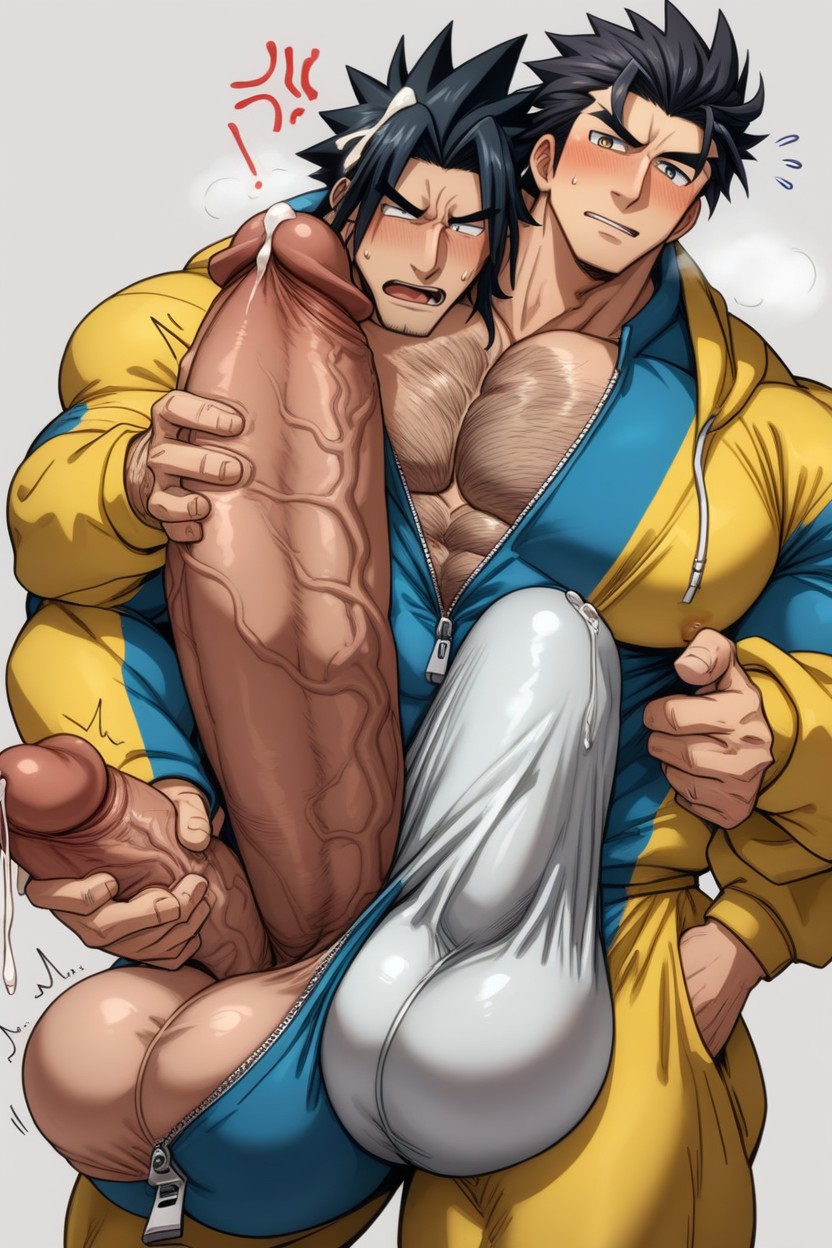 Hugging Cock, Handjob, Hq 게이 AI 포르노