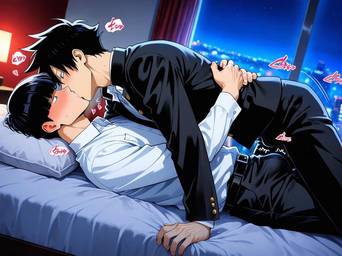 Black Gakuran, Kageyama Shigeo From Mobpsycho, Male Only ゲイAIポルノ