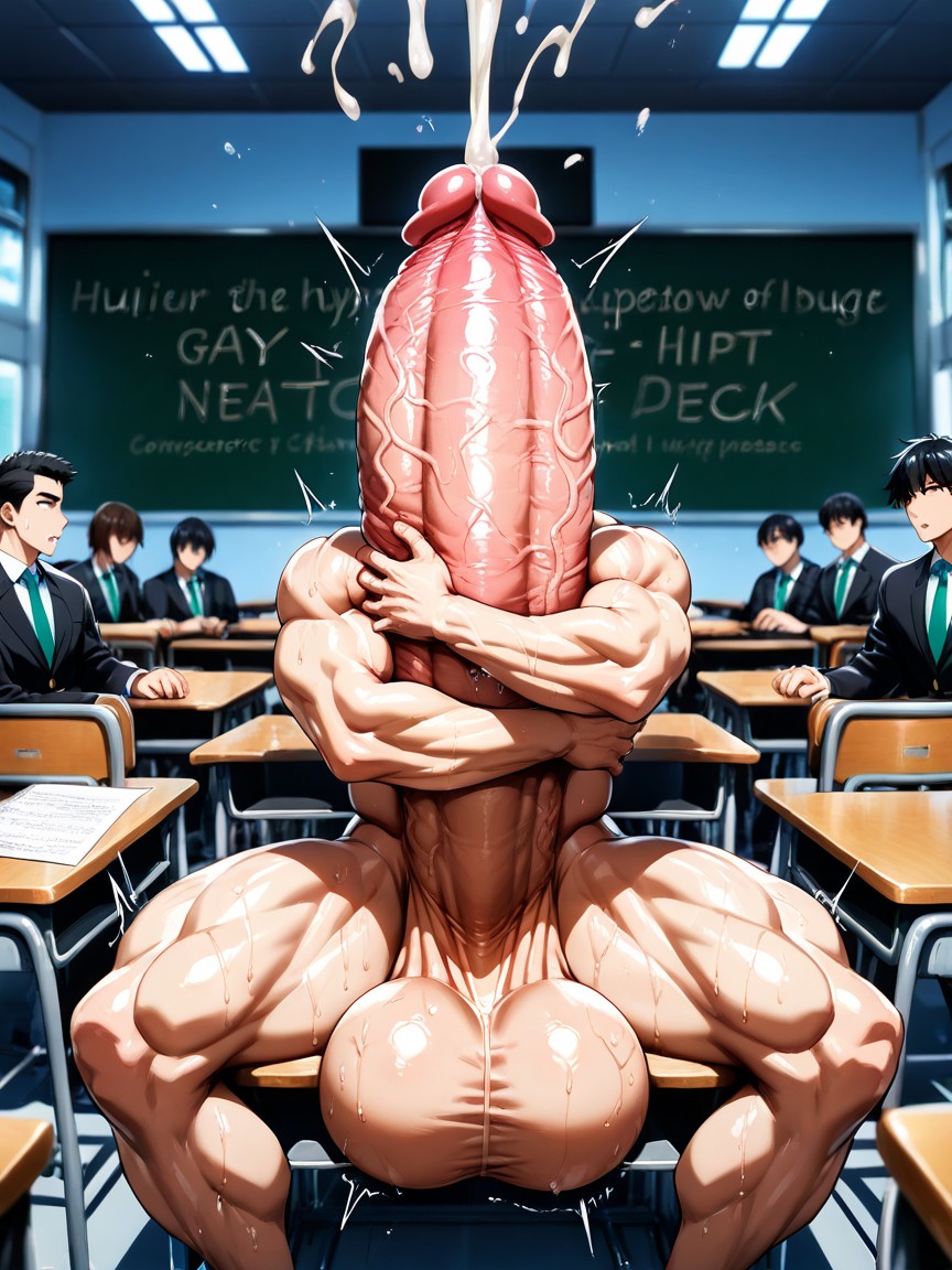 Giant Erect Bulge, Academic, Male Only 게이 AI 포르노