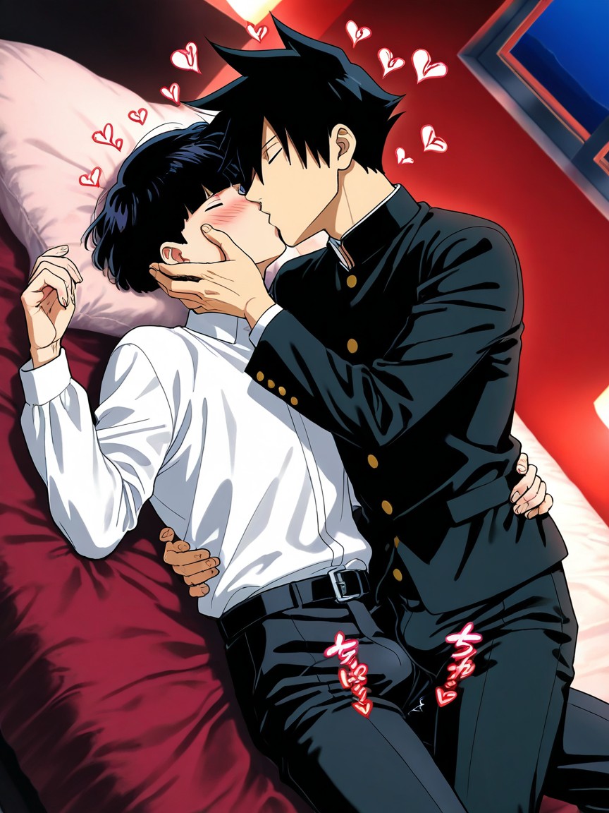 Atmospheric Light, Red Colors, Male Pornografia gay com IA