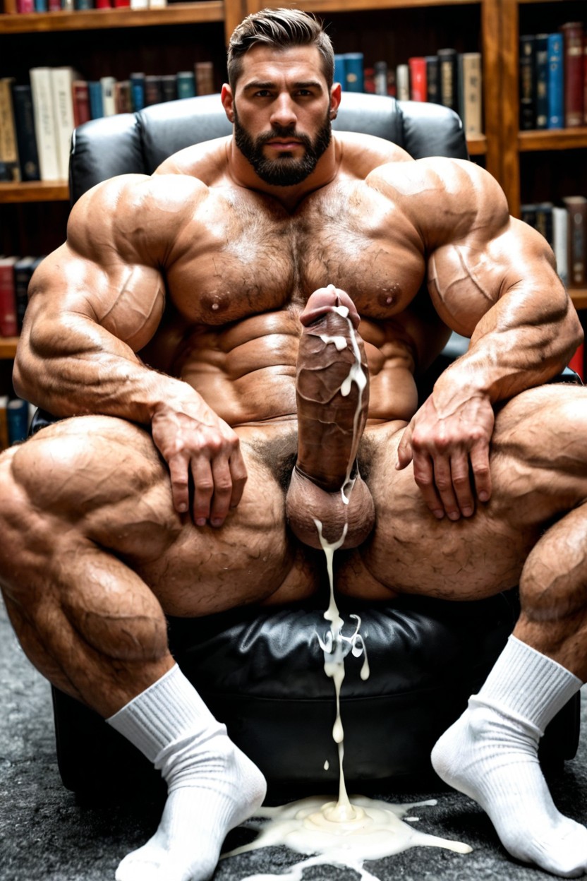 18+, Hairy Chest, Hyper Hairy Pecs Pornografia gay com IA