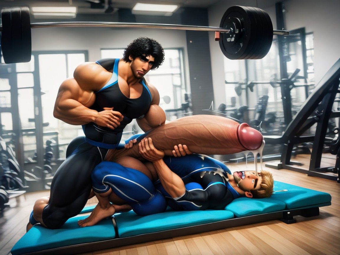 18+, Only Men, Gym Workout Bench AI同性恋黄片
