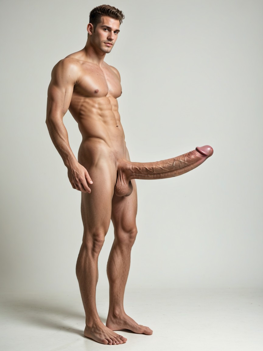裸, Shaved Cock, Big Cock ゲイAIポルノ