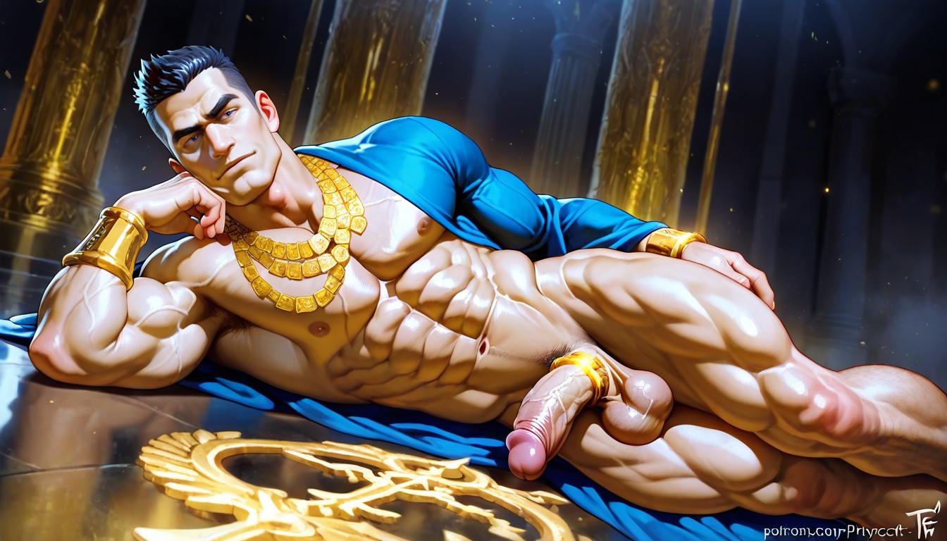 Greek God Apollo From Greek Mythology, Clean Shaven, 그리스어 게이 AI 포르노