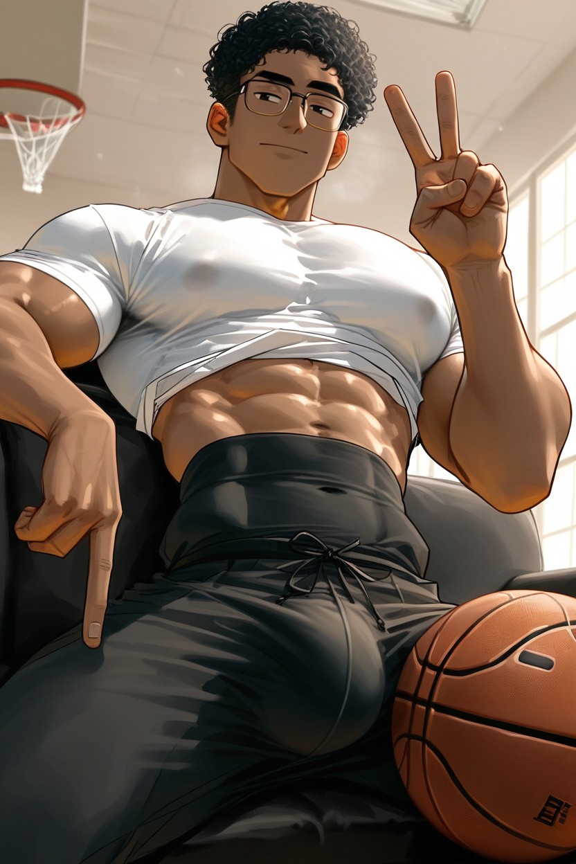 Big Pecs, Shorthair, + ゲイAIポルノ