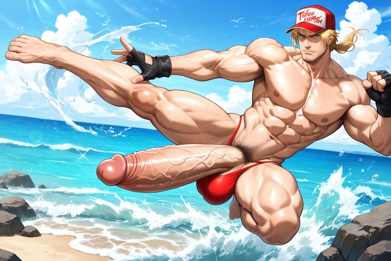Gigantic, Fit, V Shaped Torso AI Gay Porn