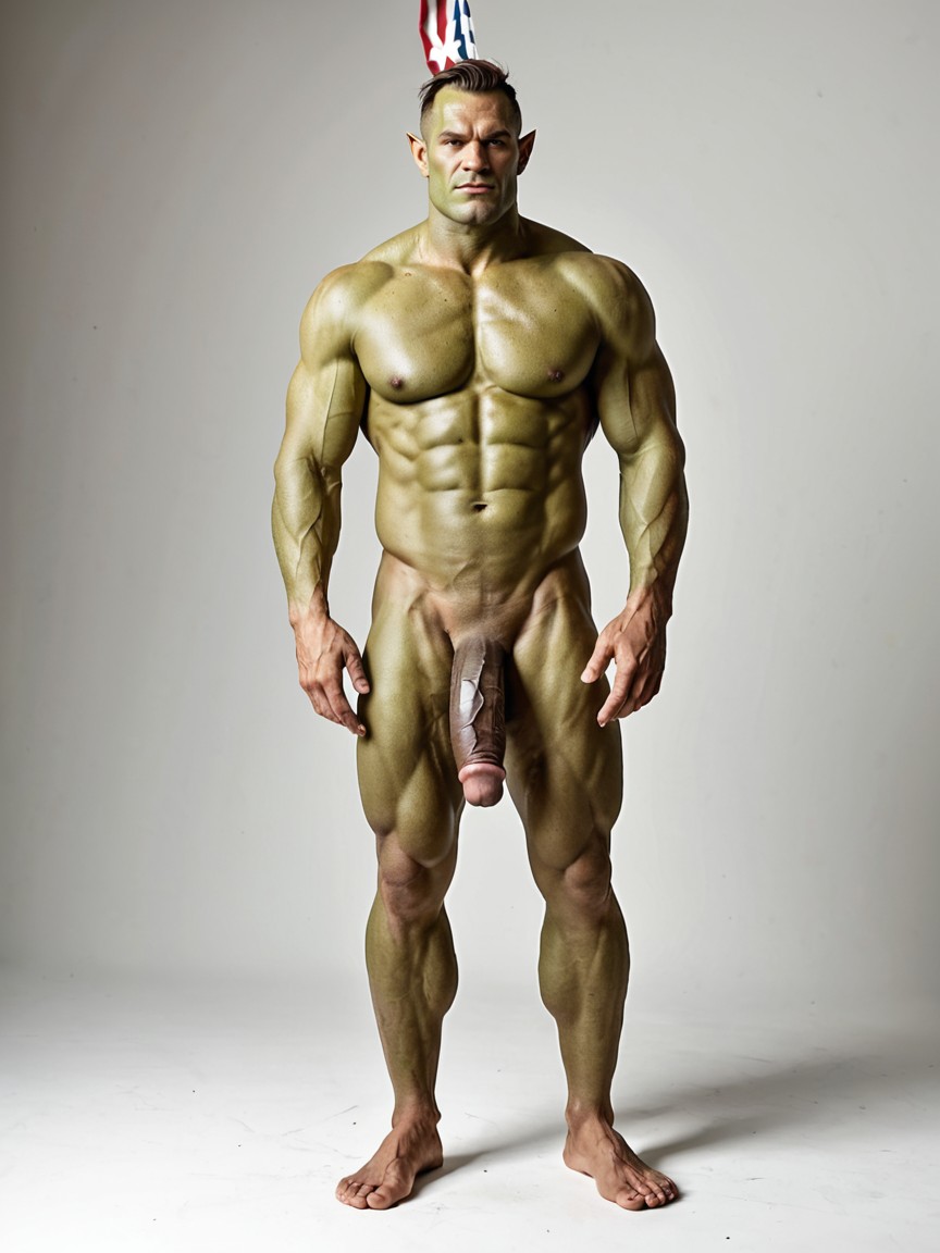 Orc, Big Cock, Highly Detailed Penis AI同性戀黃片