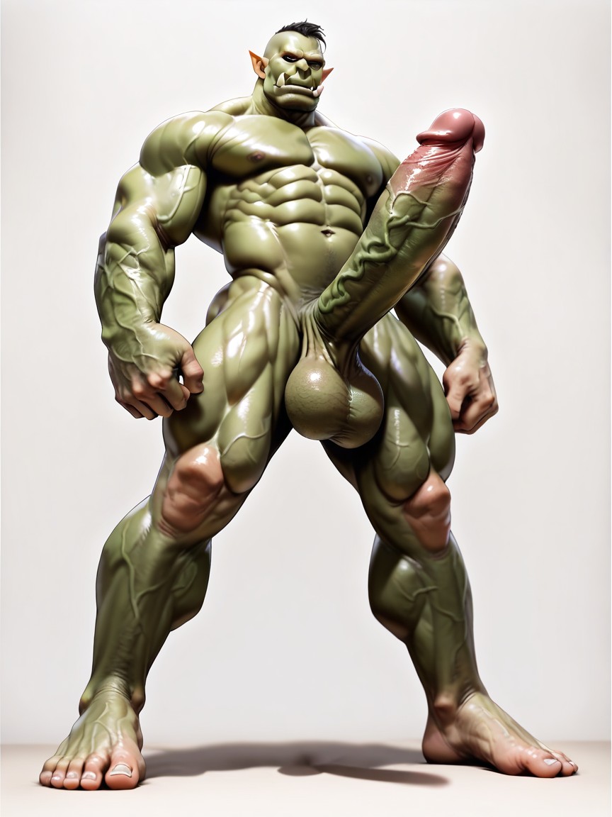 Super Detailed Penis, Massive Penis, Super Long Legs 게이 AI 포르노