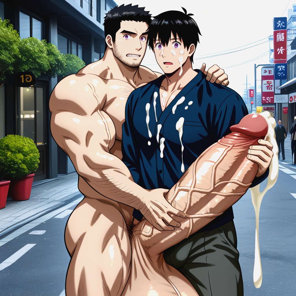 Handjob, Male Only, Hugging AI Gay Porn