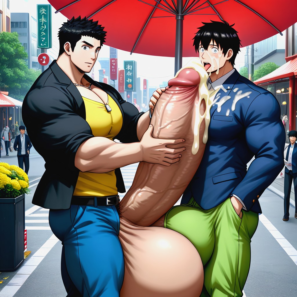 18+, Male Only, Helping Hand 게이 AI 포르노