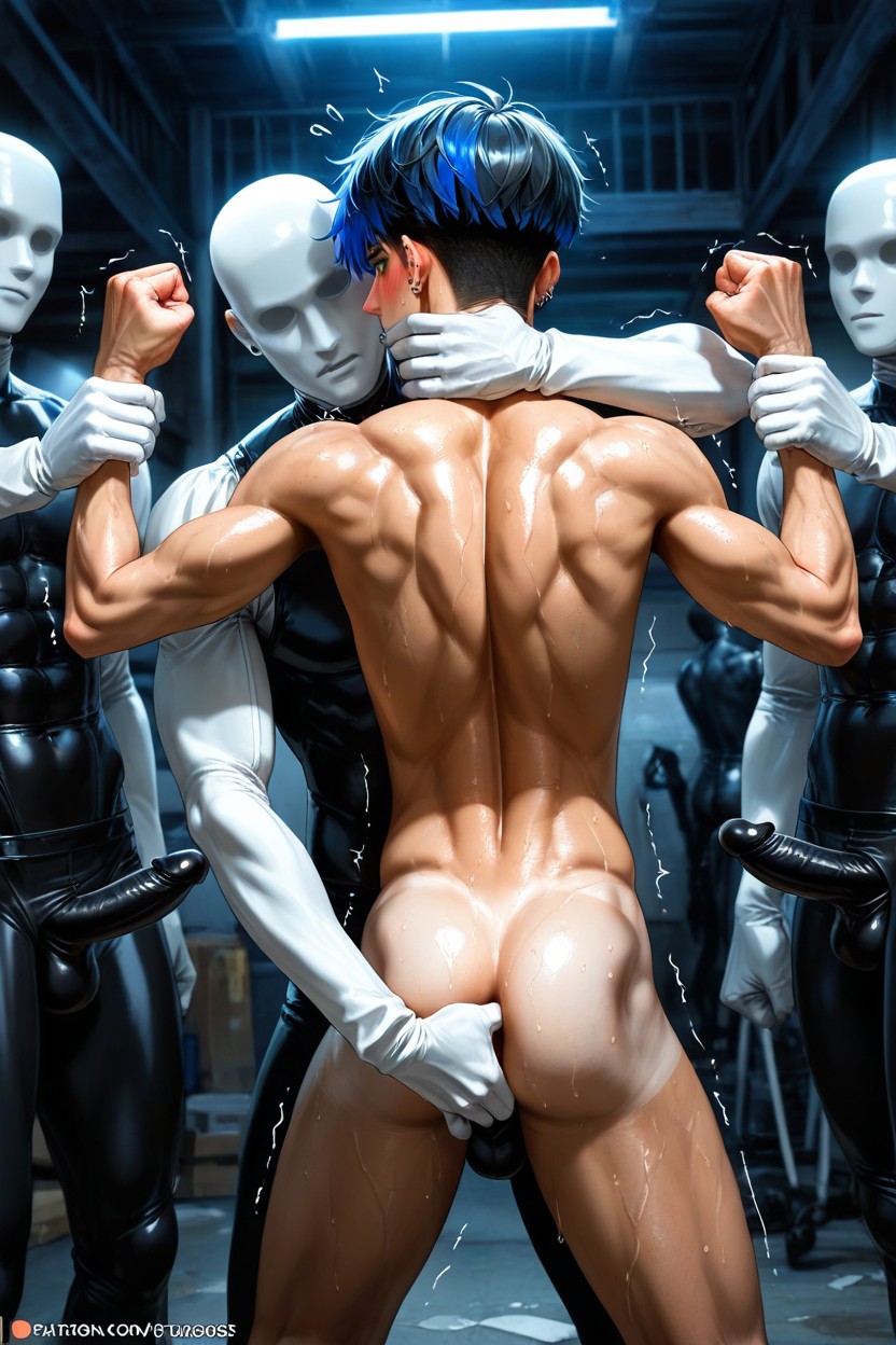 Mannequin Hand In Ass, Blushing, No Underwear 게이 AI 포르노