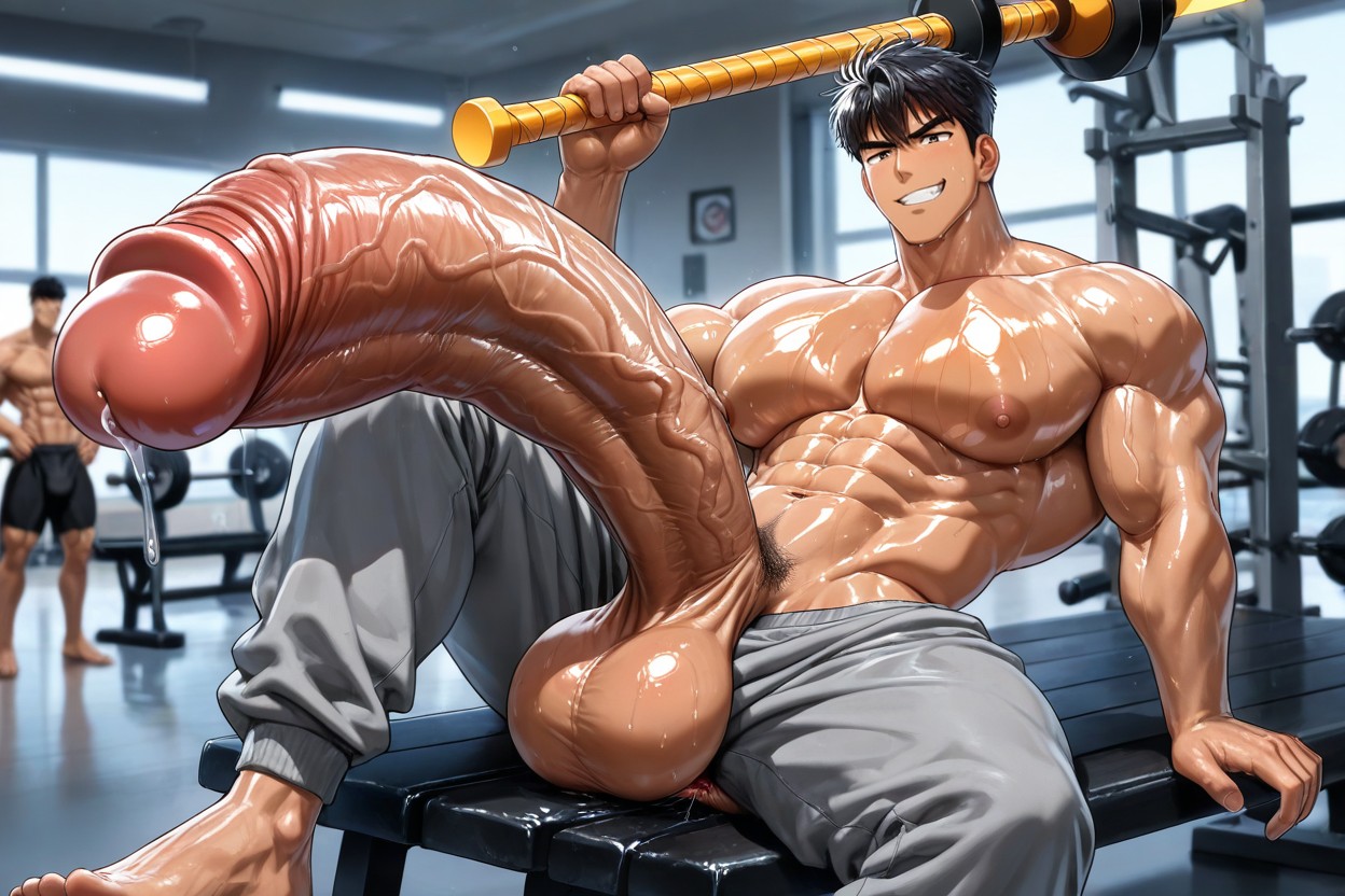Massive Pecs, Penis Bigger Than Body, Abs AI同性戀黃片