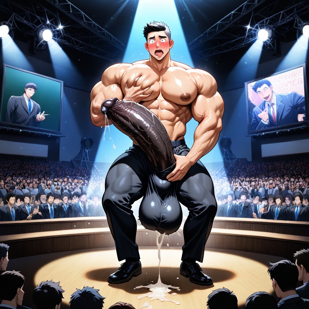 Gay, Cock Bigger Than Body, Men Watching AI同性戀黃片