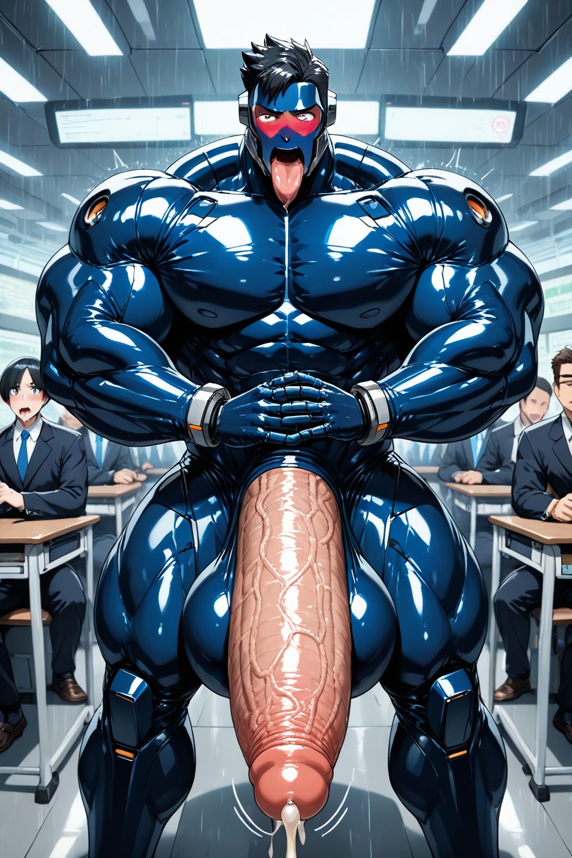 Japanese, Gigantic Growing Cock, Gigantic Fully Erect Uncut Penis 게이 AI 포르노
