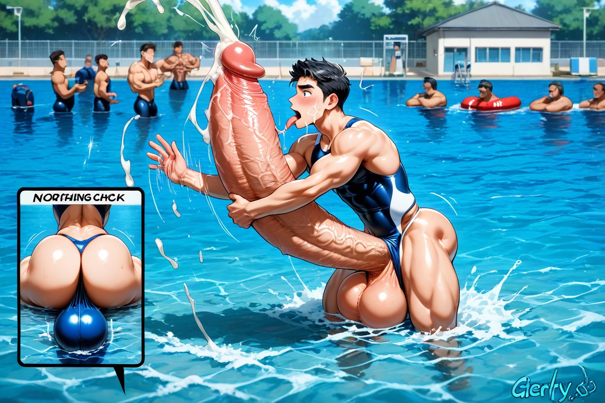 Black Hair, Hq, Giant Erect Bulge 게이 AI 포르노