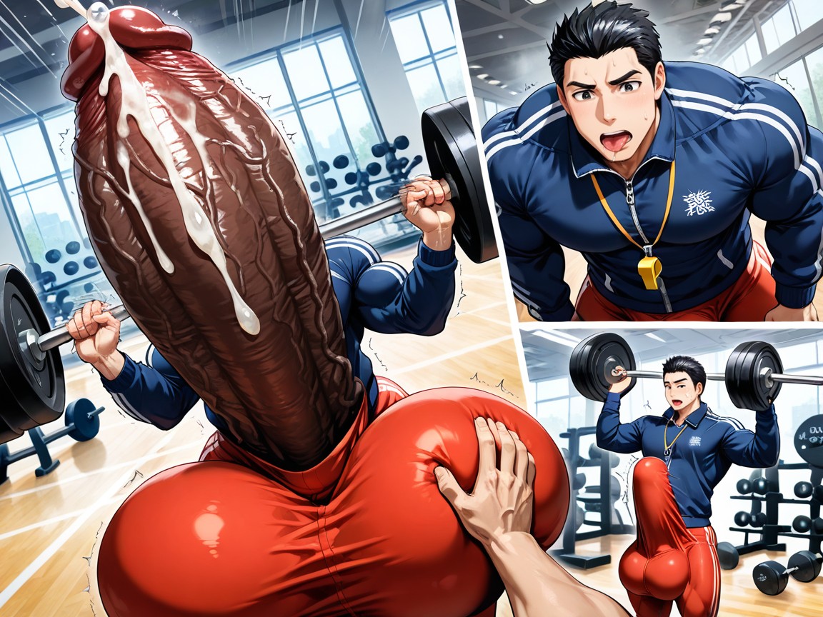 Big Balls, Giant Glans Near Open Mouth, Giant Erect Bulge AI同性戀黃片