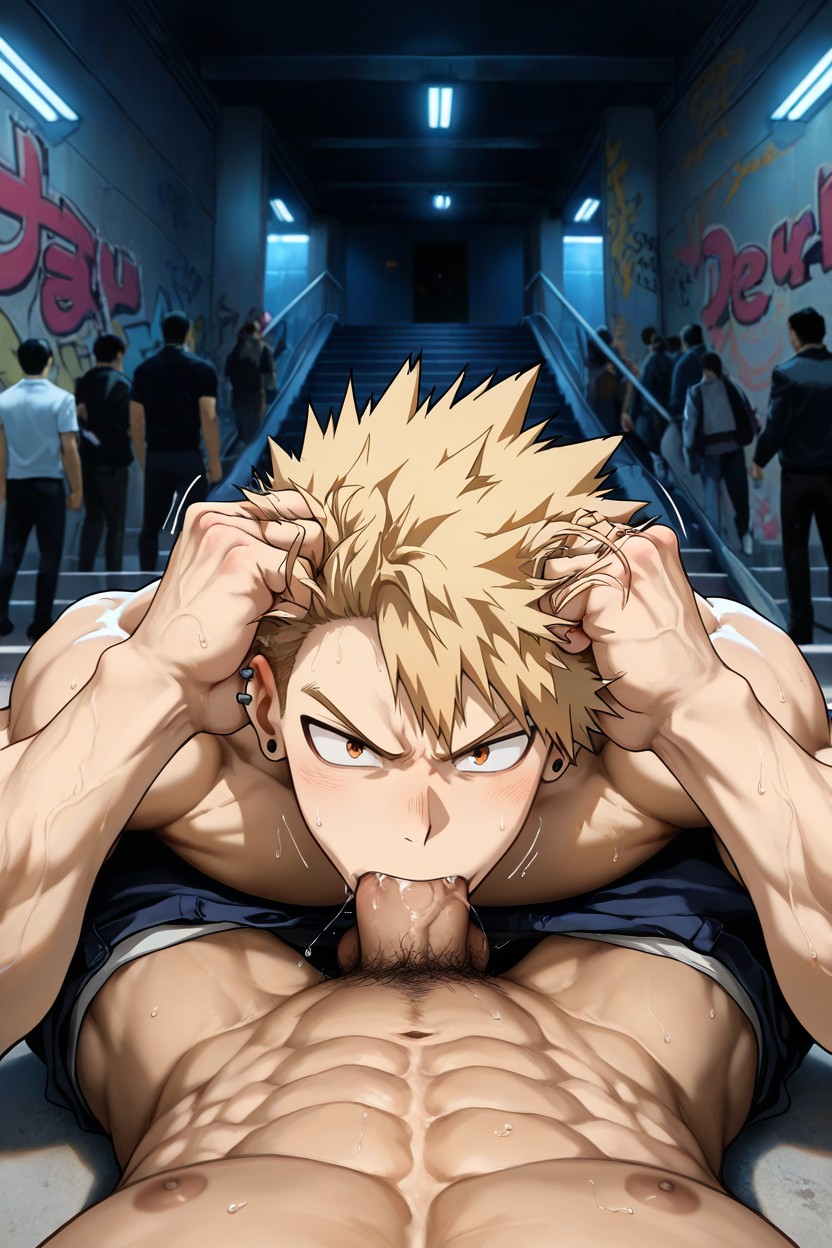 Drooling, Shirtless, Grab Hair AI同性恋黄片