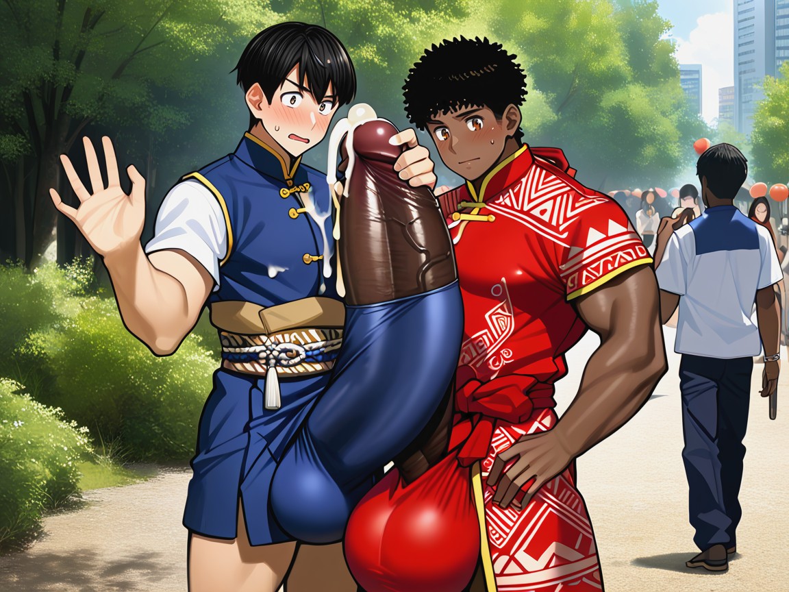 Nature, Tribal Wear, Uncut Hyper Cock Bigger Than Leg ゲイAIポルノ