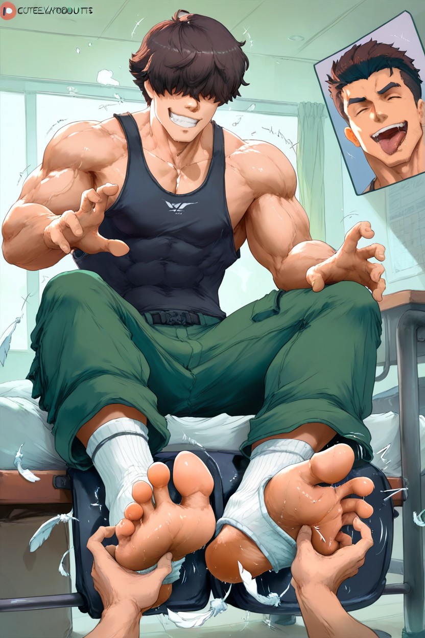 Cutesexyrobutts Style, 확대, Jock Tickling Victim 게이 AI 포르노