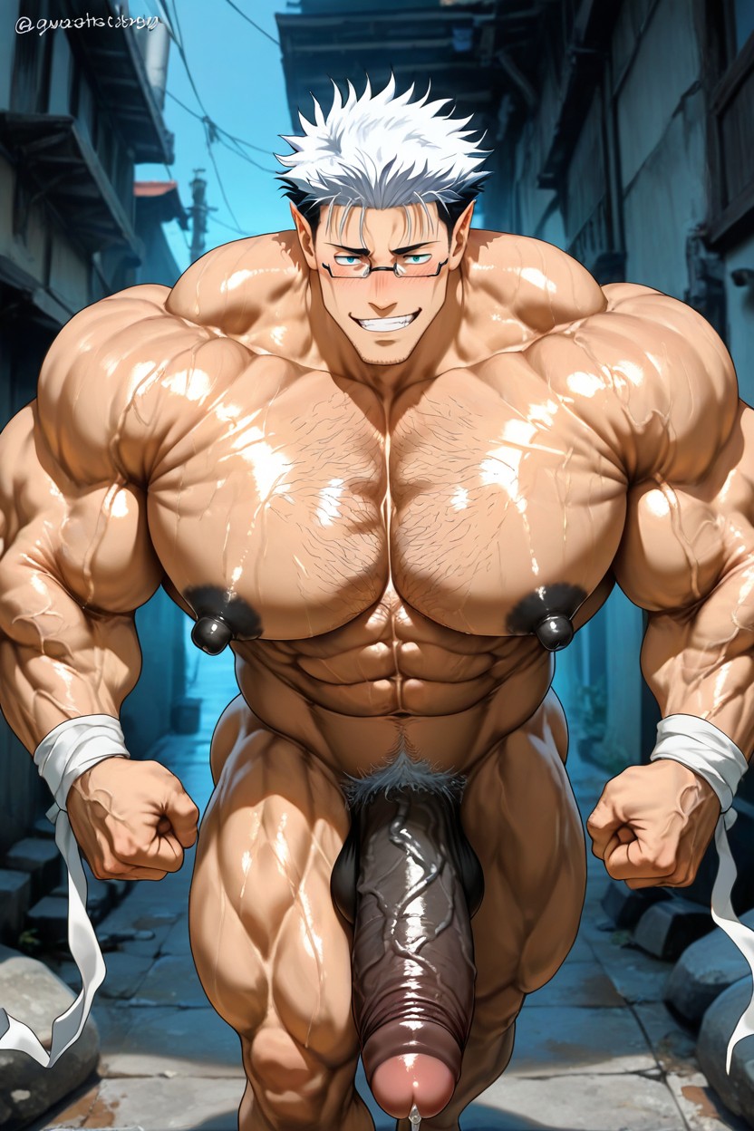 Masculine, Black Penis, Gigantic Muscles AI Gay Porn