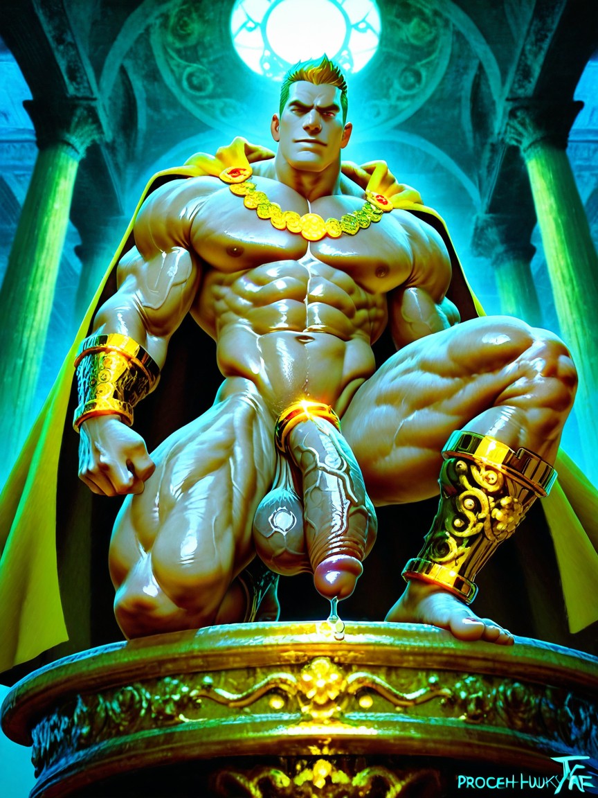 Muscular Legs, Squeezable, V-tapered Defined Waist ゲイAIポルノ