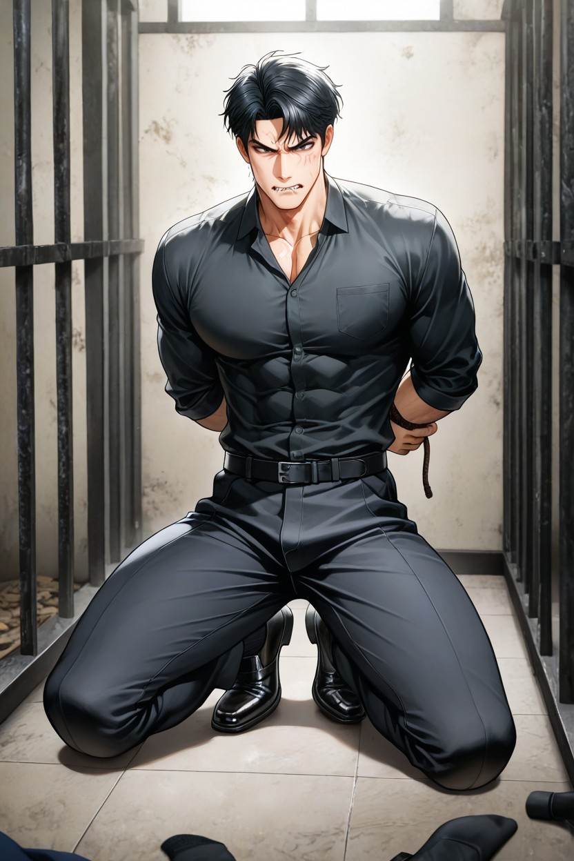 Ceo, Black Pants, Belt 게이 AI 포르노