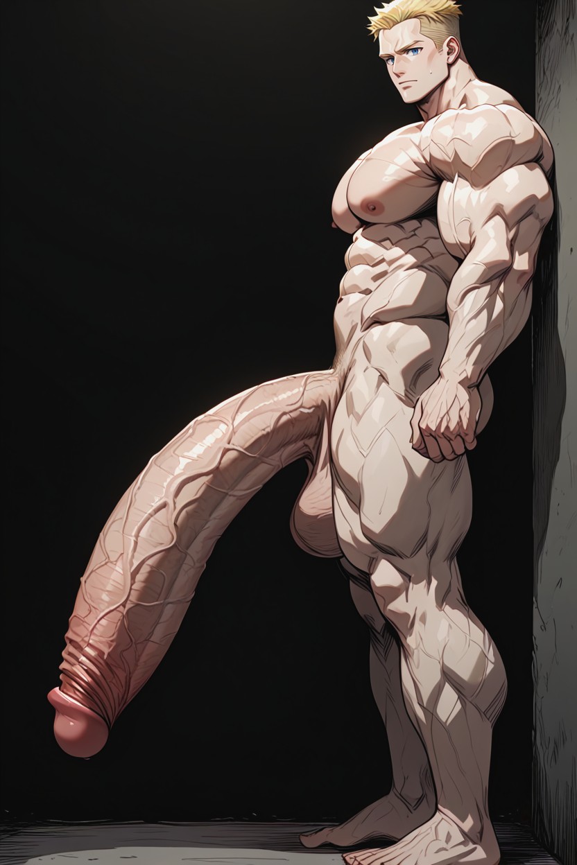 Haunted House, Toned Body, Tall AI Gay Porn