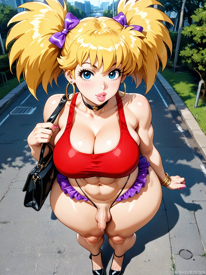 Beautiful, 太ももが厚い, Bare Stomach ゲイAIポルノ