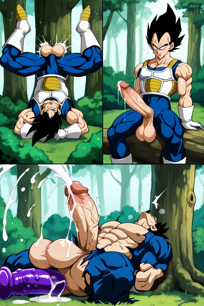 Huge Dildo In Butt, Blank Eyes, Idoraad Art Style 게이 AI 포르노