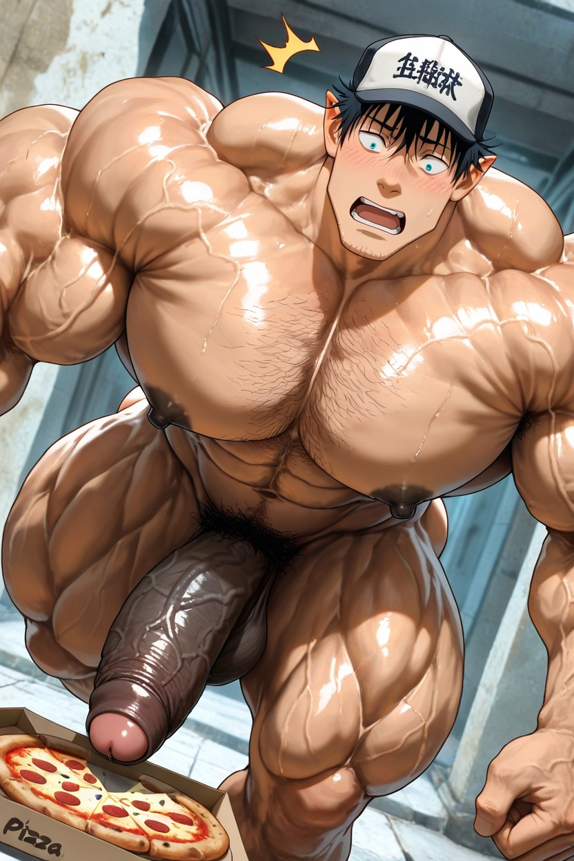 Naked, Hairy Crotch, Masculine Porno IA Gay