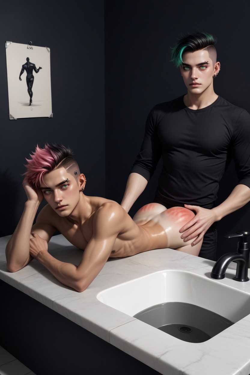 Trembling, Erection, Punk Porno IA Gay
